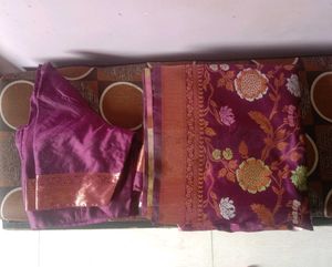 Wedding Saree With Matching Blouse