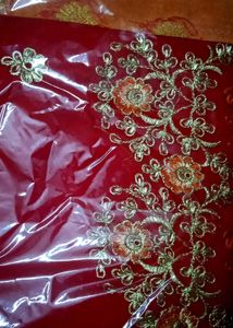 Elegant Red &amp; Orange Saree