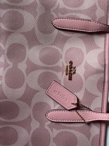 Coach - Pink Monogram Tote