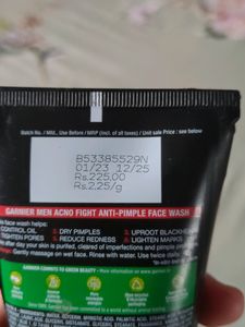 Garnier Men Face Wash And Moisturizer Combo