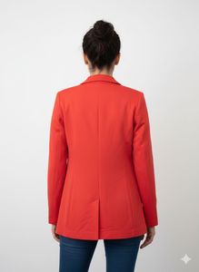 Red Casual Coat