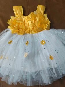 Cute Yellow Flower Girl Dress
