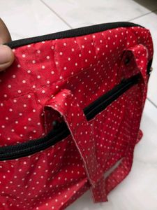 Red Polka Dot Gym Bag