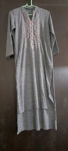 avaasa kurti,  size: M, Grey Melange