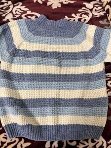 Women Striped Knit Pullover Sweater