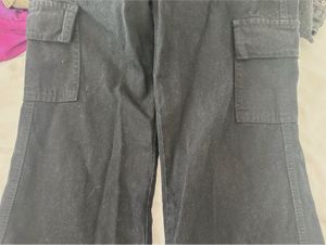 Black cargo pants