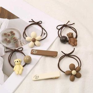 Misscutiecle Set Of 6 Bear & Hair Ties