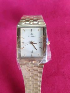 Gold Titan Watch