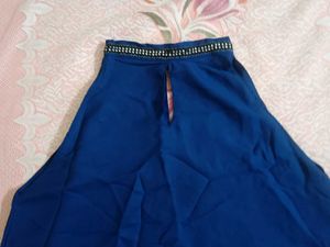 Elegant Blue Halter Top