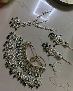 unused Elegant Kundan Bridal Jewelry Set