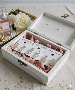 Set Of 3 Sparkling Drop Earrings