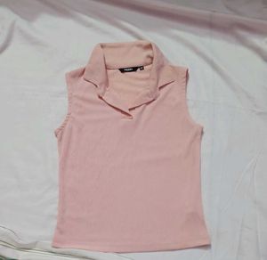 Pink Sleeveless Top