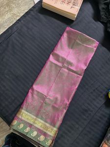 China Silk Saree - Dual Shade