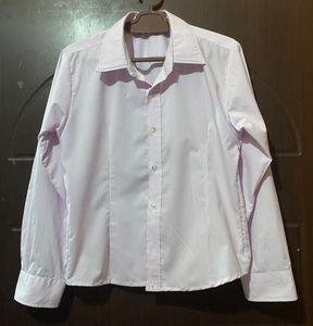 Pink Basic Fitted Shirt