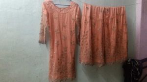 Full Work Sharara Suit 2 Piece