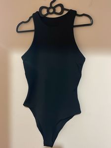 Black Sleeveless Bodysuit
