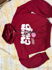 Maroon Graphic Hoodie