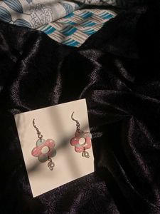 pearl cotton candy earrings