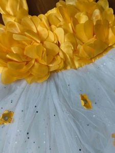 Cute Yellow Flower Girl Dress