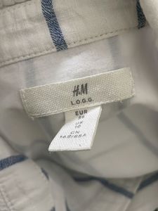 H&amp;M Oversized Striped Tunic Top