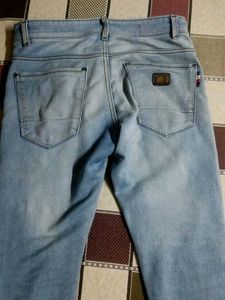 Patched Denim Jeans