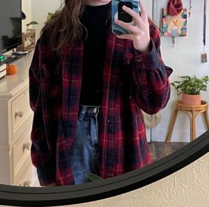 RIG Red Plaid Flannel Shirt