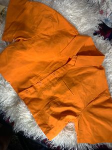 Orange Casual Shirt