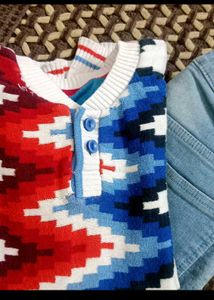 Kids' Outfit Set - Sweater &amp; Jeans