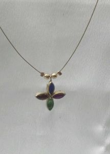 Unique Gemstone Flower Necklace