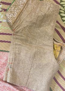 Green Heavy Border Saree Like New