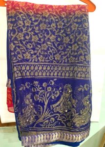 Pink Floral Saree