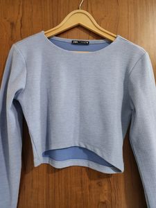 Pastel Blue Crop Top