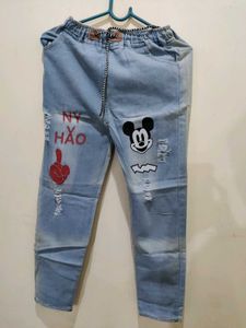Stylish Mickey Mouse Jeans