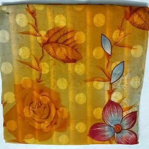 Yellow Floral Saree