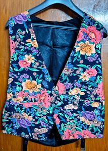 Floral Print Vest