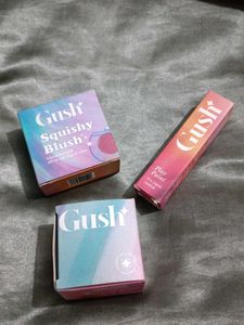 Gush Beauty Lip And Cheek Combo Of 3