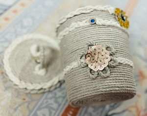 Rope Storage Box with Lid