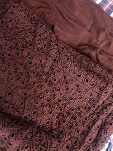 coffee brown gharara pant