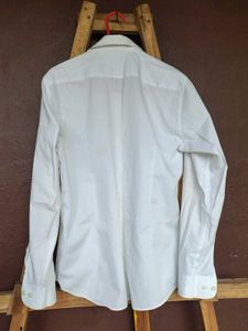 White Combo Button Shirts (Set of 2)