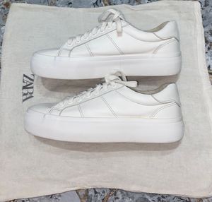 Zara Off-white Chunky Trainer