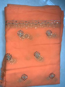 Orange Sequin Fabric Combo Offers