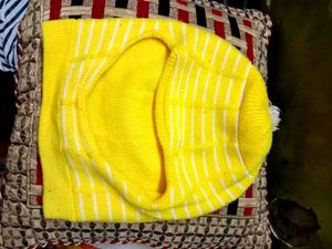 Yellow Striped Sweater Vest