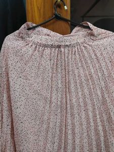 Pink Coloured Midi Skirt For Women
