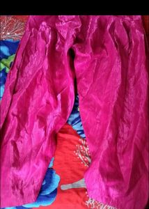 Pink Silk Salwar XXL