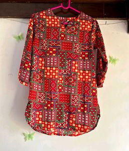 Red Printed Co-ord