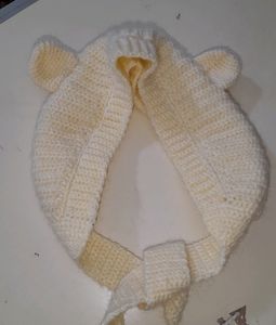 Cute Crochet Bear Hood Scarf