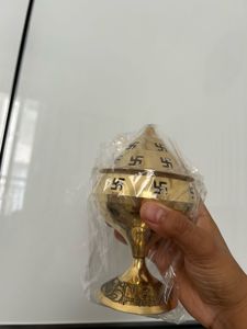 Brass diya stand