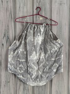 White String Tie Top For Summer