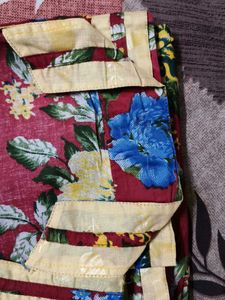 Women Cotton Floral Printed A-line Kurta