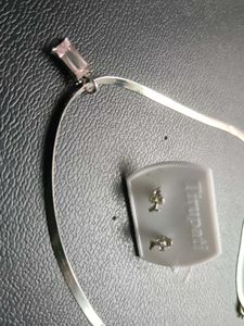 Silver Necklace &amp; Stud Earring Set